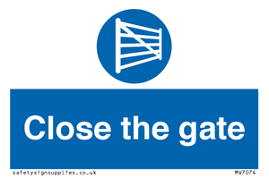 Close the gate