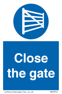 Close the gate