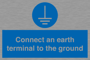 Connect an earth terminal to the ground