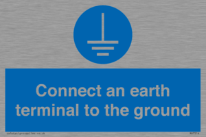 Connect an earth terminal to the ground