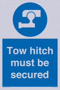 Tow hitch must be secured