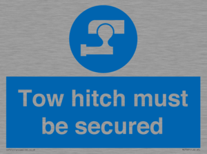 Tow hitch must be secured