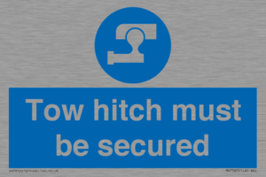 Tow hitch must be secured