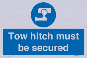 Tow hitch must be secured