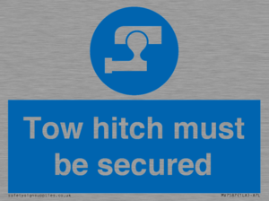 Tow hitch must be secured