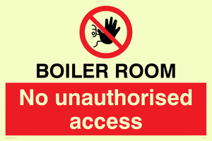 Boiler room. No unauthorised access