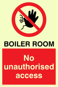 Boiler room. No unauthorised access