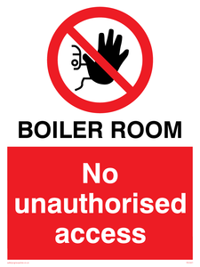 Boiler room. No unauthorised access