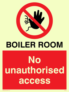 Boiler room. No unauthorised access