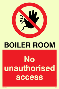 Boiler room. No unauthorised access
