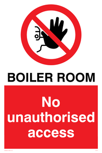 Boiler room. No unauthorised access