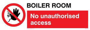 Boiler room. No unauthorised access