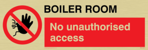 Boiler room. No unauthorised access