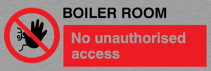 Boiler room. No unauthorised access