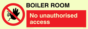 Boiler room. No unauthorised access