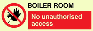 Boiler room. No unauthorised access