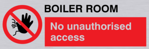 Boiler room. No unauthorised access
