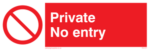 Private No Entry