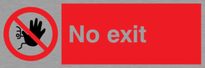 no exit
