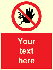 Custom No Access Sign