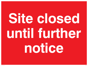 Site closed until further notice