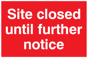 Site closed until further notice