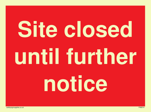 Site closed until further notice