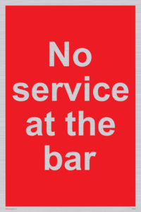 No service at the bar