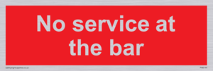 No service at the bar