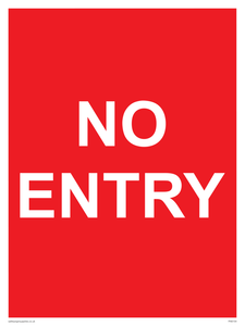 NO ENTRY