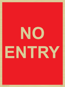 NO ENTRY