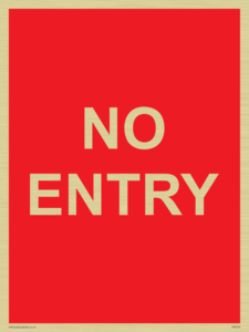 NO ENTRY