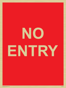 NO ENTRY