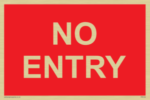 NO ENTRY