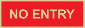 NO ENTRY