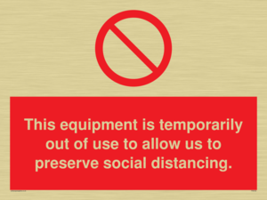 This equipment is temporarily out of use to allow us to preserve social distancing.