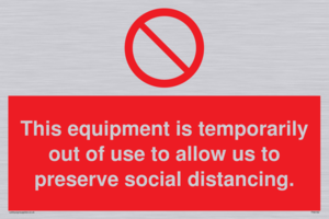 This equipment is temporarily out of use to allow us to preserve social distancing.
