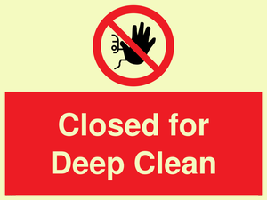 Closed for Deep Clean