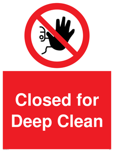 Closed for Deep Clean