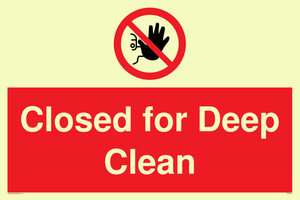 Closed for Deep Clean