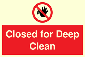 Closed for Deep Clean