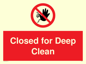 Closed for Deep Clean