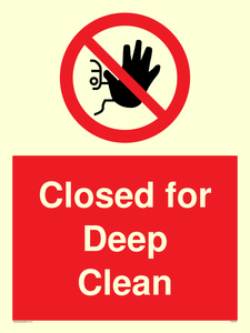 Closed for Deep Clean