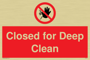 Closed for Deep Clean