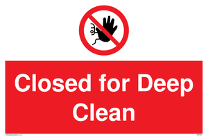 Closed for Deep Clean