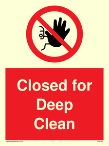 Closed for Deep Clean