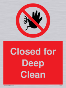 Closed for Deep Clean