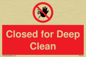 Closed for Deep Clean