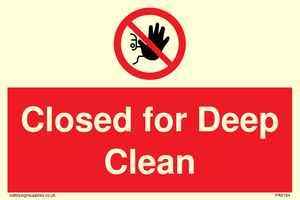 Closed for Deep Clean