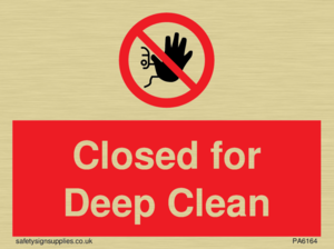 Closed for Deep Clean